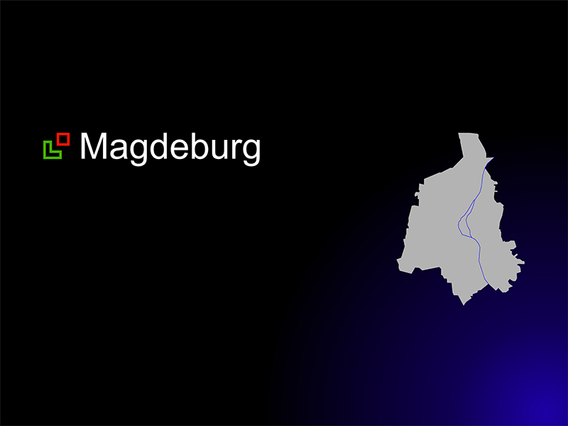 Magdeburg ganzes Stadtgebiet